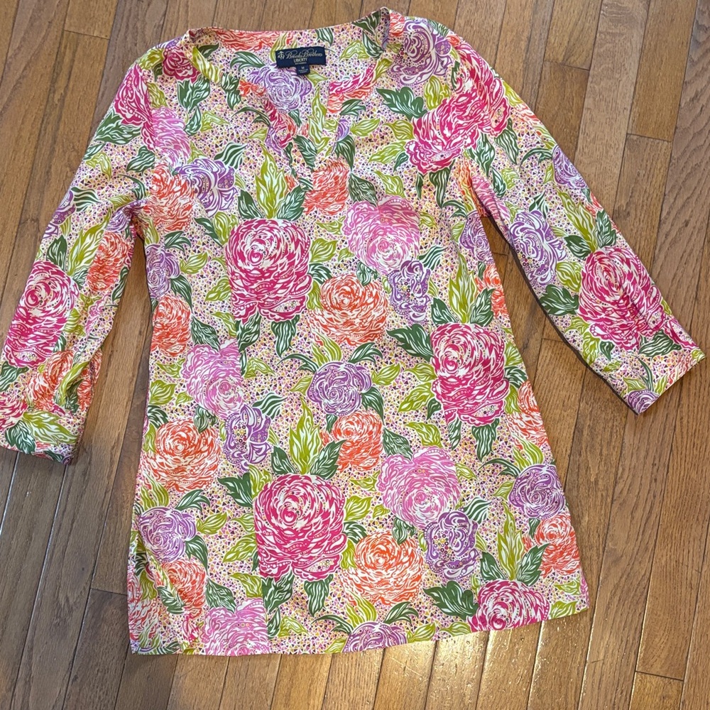Brooks Brothers Vibrant Floral Tunic